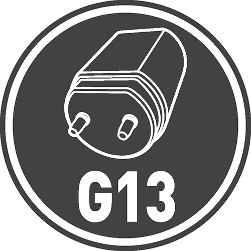 Вид цоколя: G13 