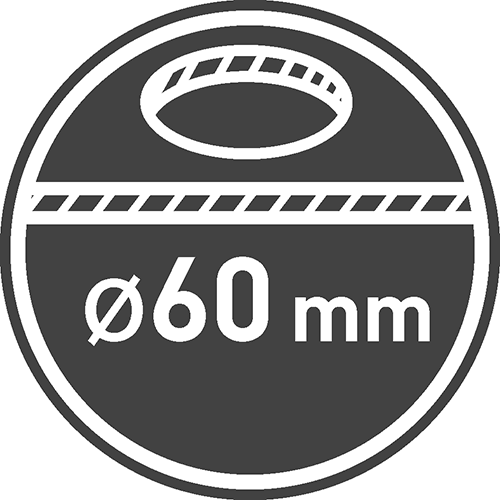 Диаметр монтажного отверстия [мм]: 60 