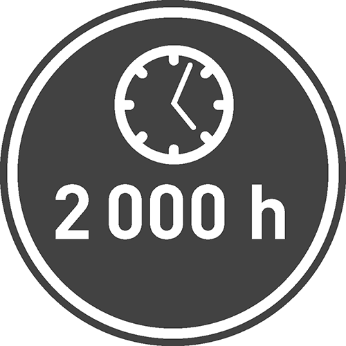 Средний срок службы [ч]: 2000 