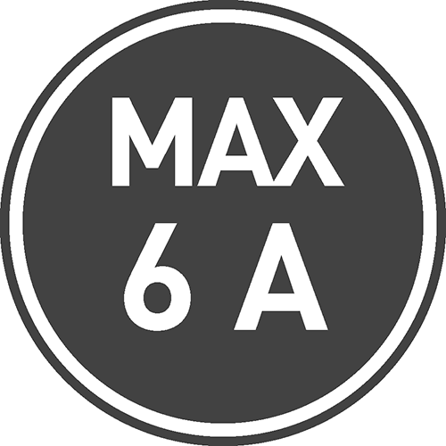 Максимальный ток нагрузки [A]: 6 