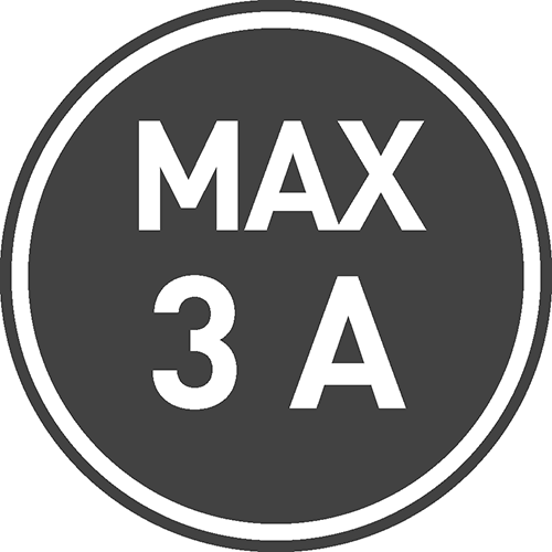 Максимальный ток нагрузки [A]: 3 